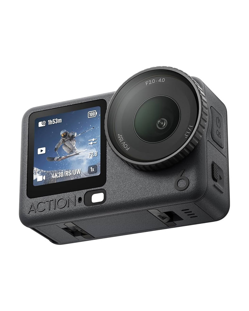 Câmera de ação DJI Osmo Action 6 utilizada em trilha ao ar livre