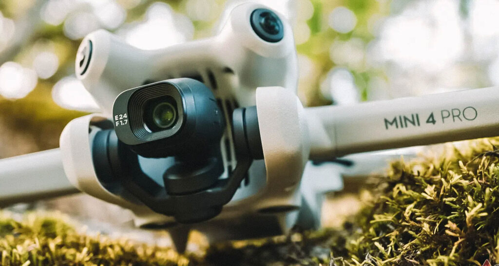 DJI Mini 4 Pro capturando imagens